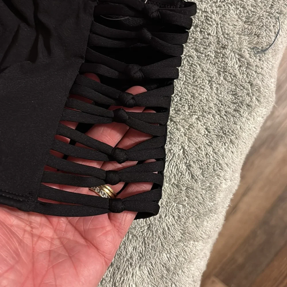 Ambrielle Bikini Bottoms Swim‎ Black Size XL